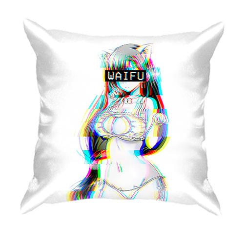 3D подушка WAIFU glitch