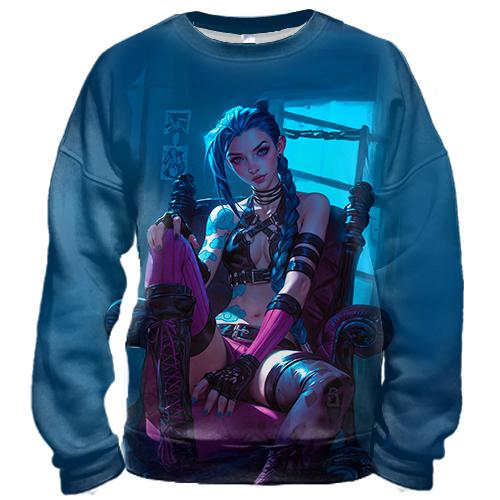 3D свитшот JINX - LoL