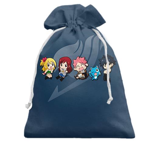 3D Подарочный мешочек Fairy Tail - Chibi Heroes