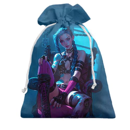 3D Подарочный мешочек JINX - LoL