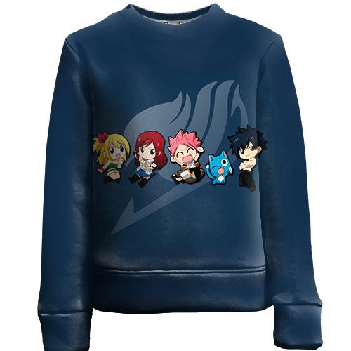 Детский 3D свитшот Fairy Tail - Chibi Heroes