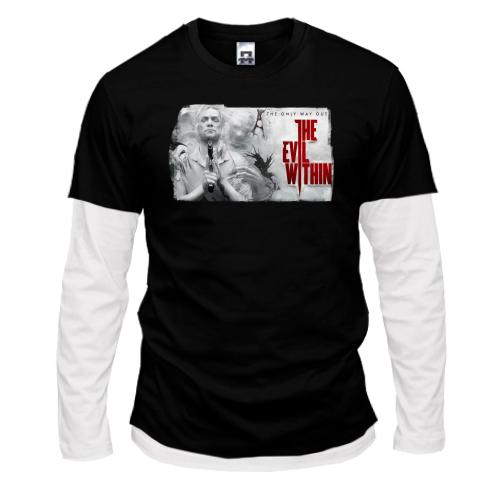 Комбінований лонгслів з постером до The Evil Within