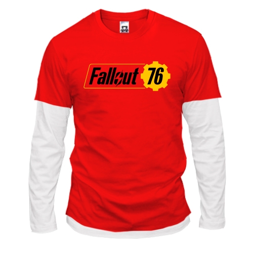 Комбинированный лонгслив с логотипом Fallout 76