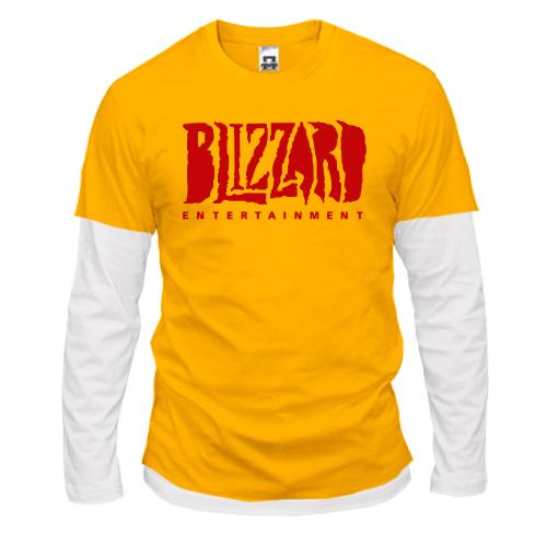 Комбинированный лонгслив с логотипом Blizzard