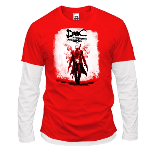 Комбінований лонгслів з постером гри Devil May Cry