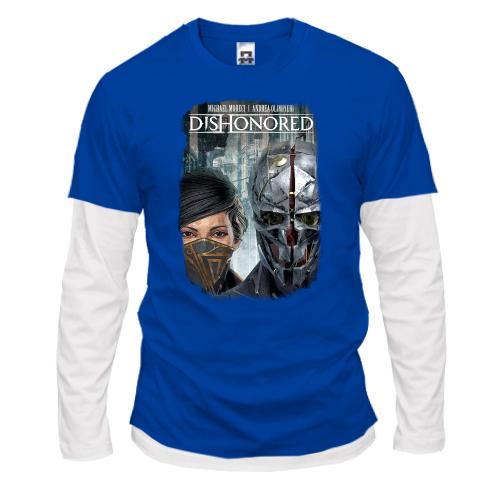 Комбинированный лонгслив с постером игры Dishonored