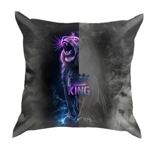 3D подушка з левом - King