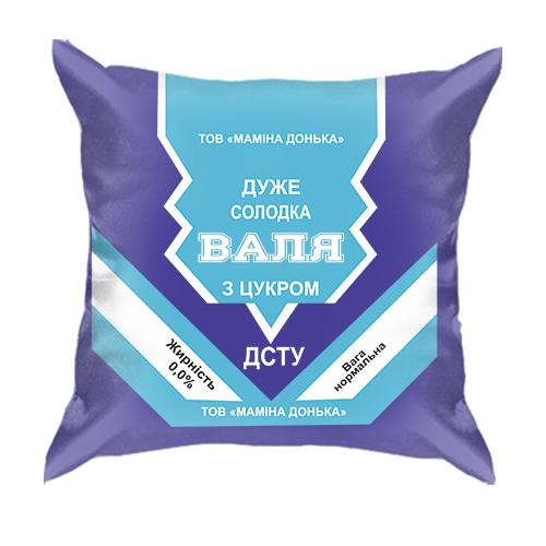 3D подушка Сладкая девочка Валя (сгущенка)