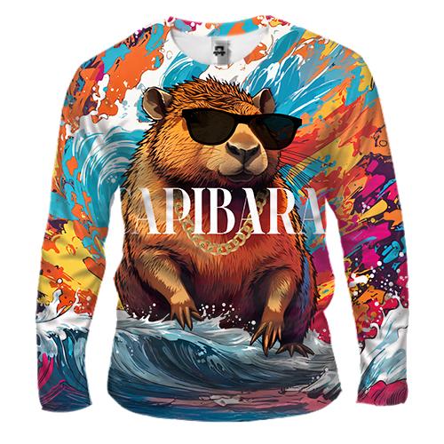 Чоловічий 3D лонгслів Capibara