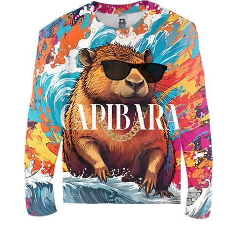 Дитячий 3D лонгслів Capibara