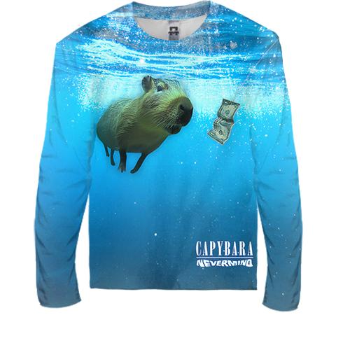 Дитячий 3D лонгслів Capibara - Nirvana