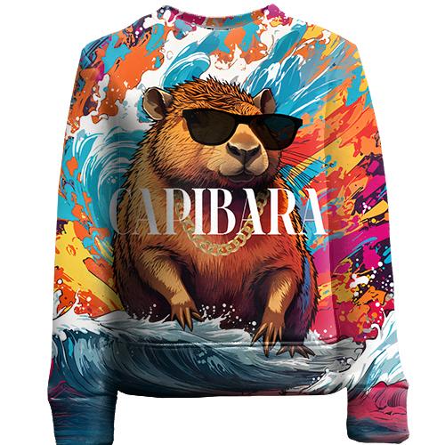 Дитячий 3D світшот Capibara