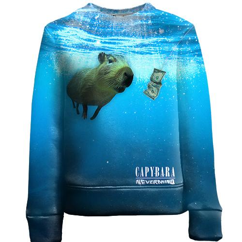 Дитячий 3D світшот Capibara - Nirvana