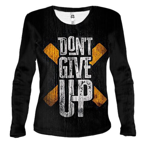 Женский 3D лонгслив Don`t Give Up