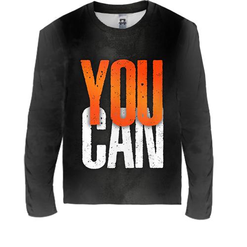 Детский 3D лонгслив You Can