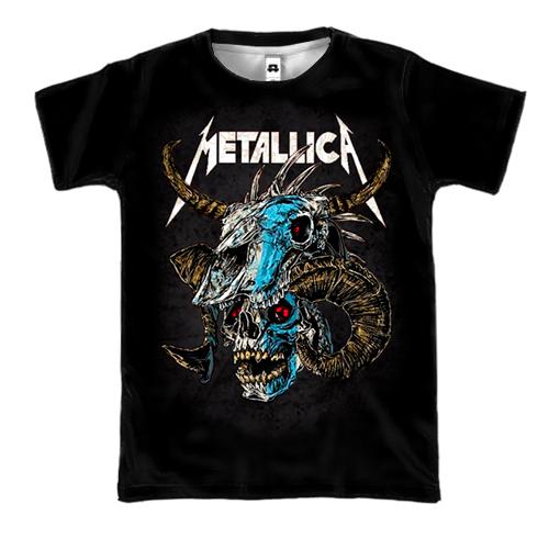 3D футболка Metallica (с черепом быка) 3D футболка Metallica (с черепом быка)