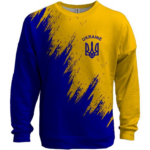 3D світшот Ukraine (жовто-синя)