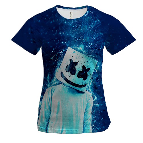 Жіноча 3D футболка Marshmello