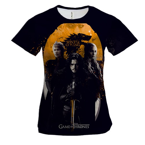 Женская 3D футболка Game of Thrones
