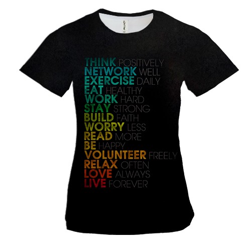 Женская 3D футболка Be the best