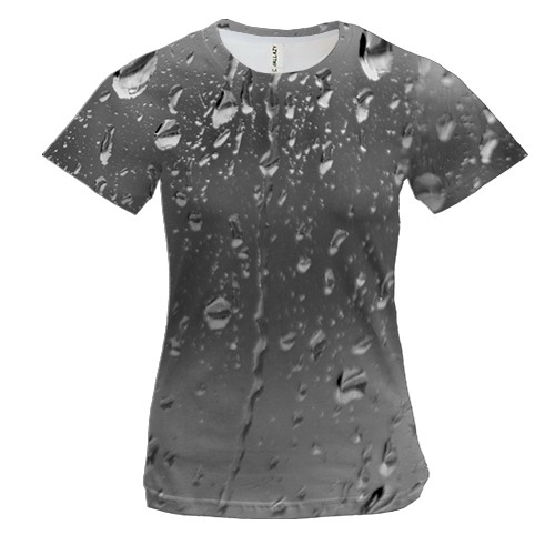 Жіноча 3D футболка Дощ