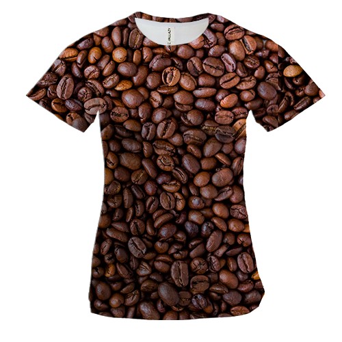 Жіноча 3D футболка Кава