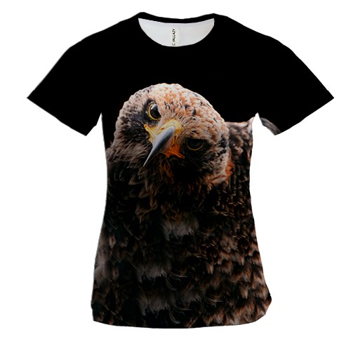Женская 3D футболка с орлом