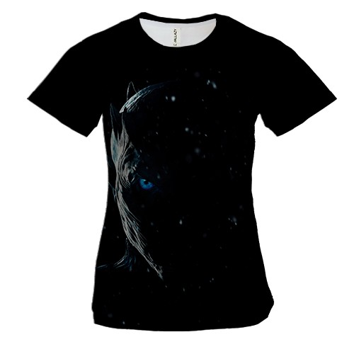 Женская 3D футболка с белым ходоком