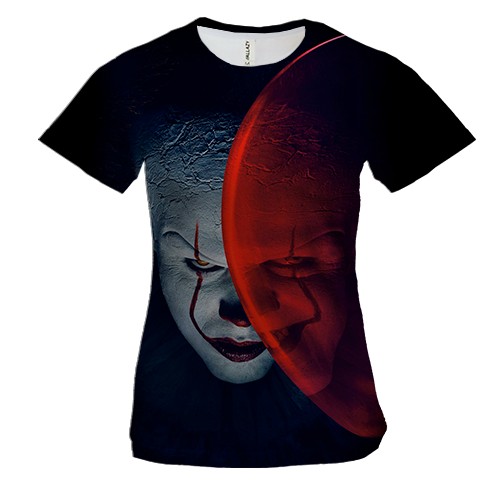 Жіноча 3D футболка з Клоуном (Воно)