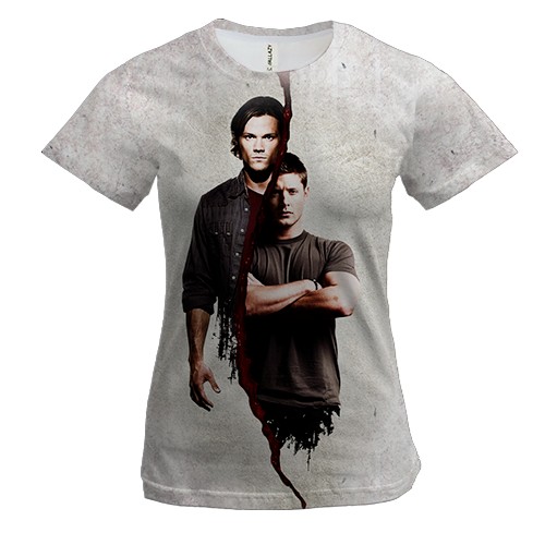 Жіноча 3D футболка Supernatural