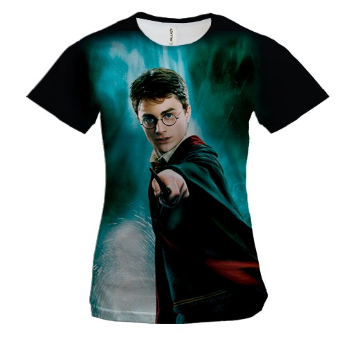 Женская 3D футболка Гарри Поттер