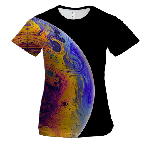 Женская 3D футболка "Планета"