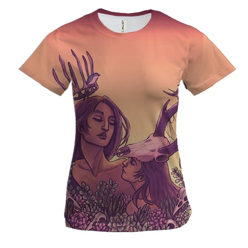 Женская 3D футболка со знаком зодиака Близнецы