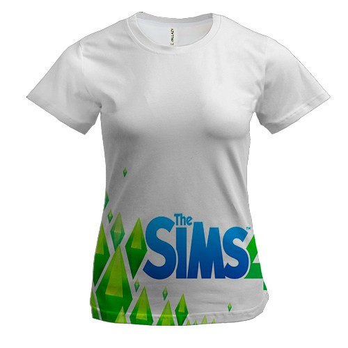 Женская 3D футболка The Sims 4