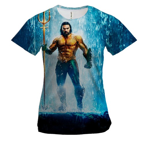 Жіноча 3D футболка з Акваменом