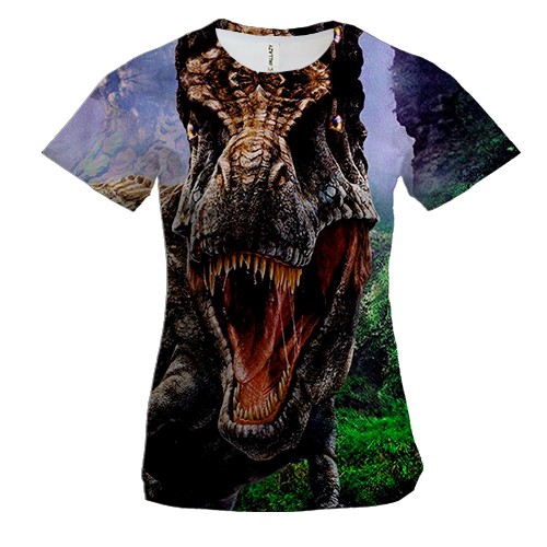 Женская 3D футболка с Динозавром (Парк Юрского Периода)