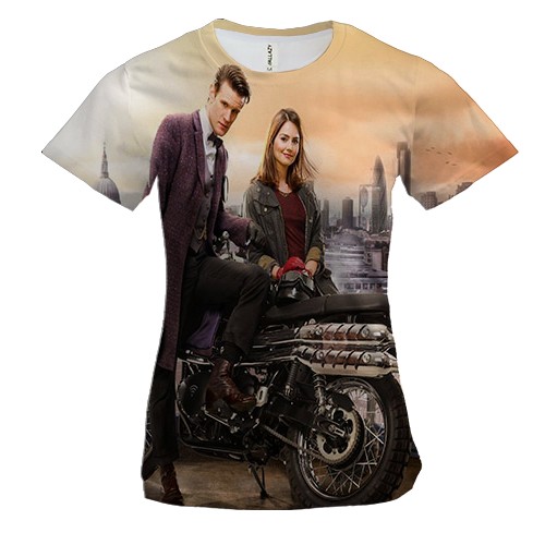 Женская 3D футболка с Доктором Кто