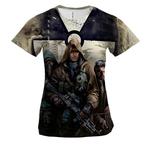 Женская 3D футболка S.T.A.L.K.E.R