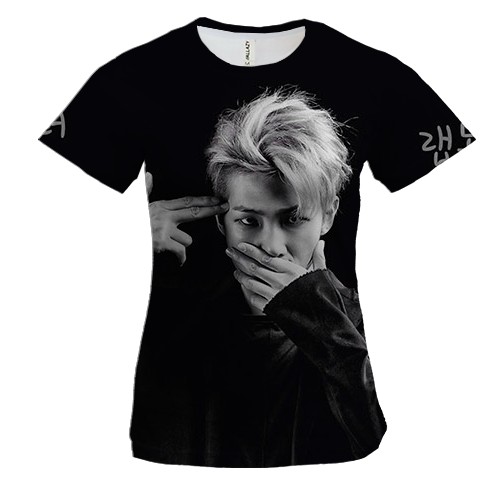 Женская 3D футболка с группой БТС (BTS) K-POP ARMY RAP MONSTER