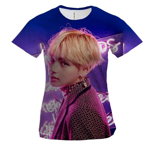 Женская 3D футболка с группой БТС (BTS K-POP) ARMY