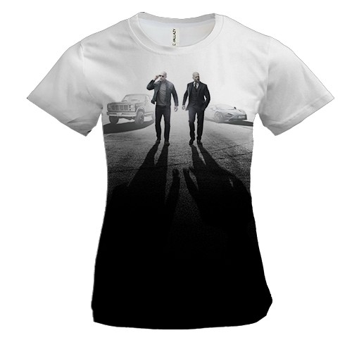 Женская 3D футболка Fast and Furious Presents Hobbs and  Shaw 2