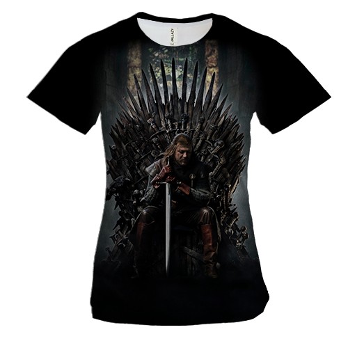 Женская 3D футболка с Железным троном (Игра престолов)