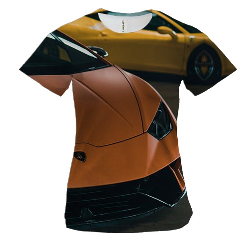 Жіноча 3D футболка Lamborghini (2)
