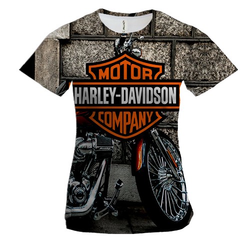 Женская 3D футболка Harley-Davidson