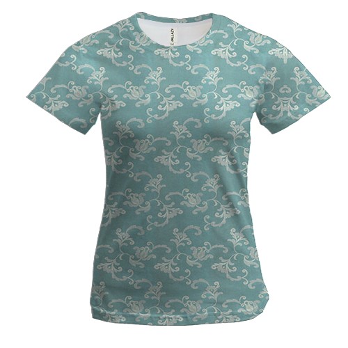 Женская 3D футболка с текстурой обоев