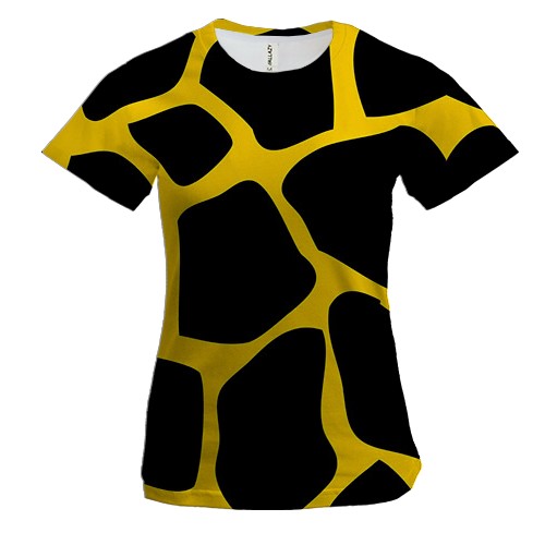Жіноча 3D футболка з леопардовою текстурою