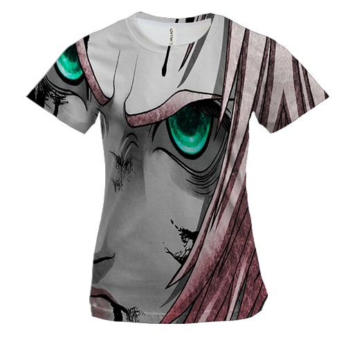 Жіноча 3D футболка зі злою Сакурою