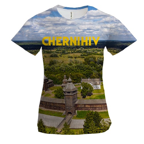Женская 3D футболка Чернигов