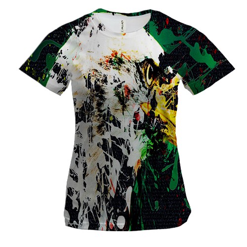 Женская 3D футболка с орлом 2