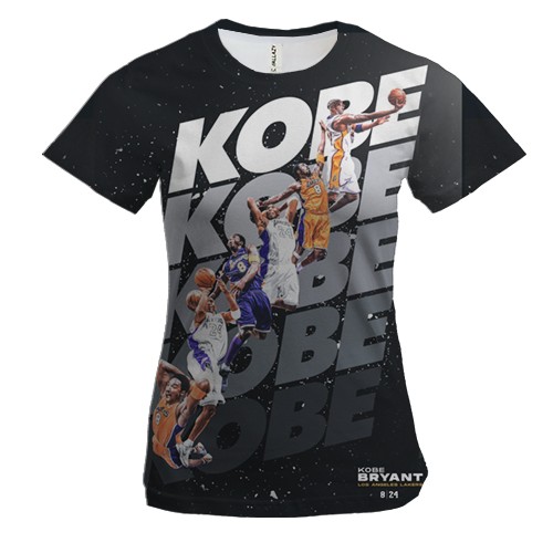 Жіноча 3D футболка з Кобі Брайант